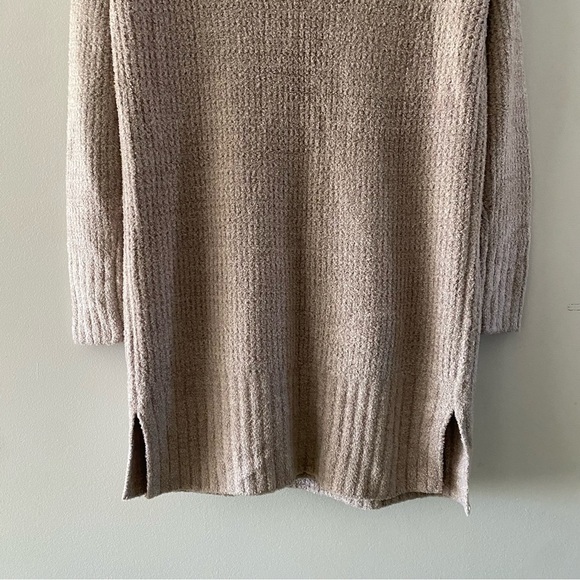 NEW Barefoot Dreams CozyChic Long Weekend Cardigan Sweater Khaki Tan Women’s XS - Picture 6 of 7